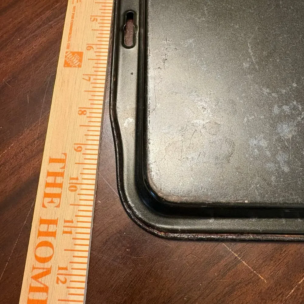 Vintage Dark Metal Non Stick Baking Sheet Cookie Pan Tray Pre-owned